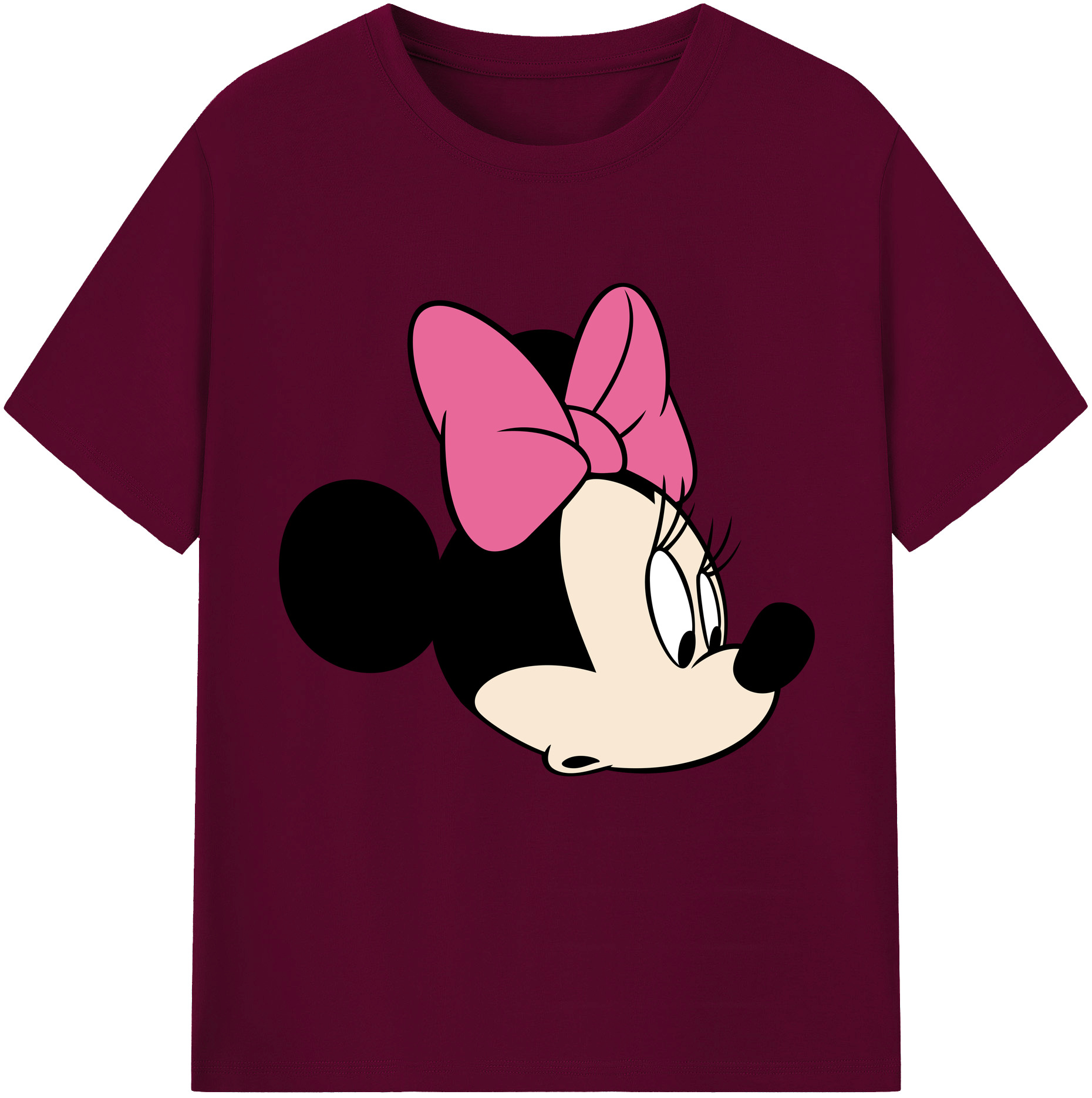 （画像用） ミッキーマウス Mickey Mouse レディースカジュアルプリントTシャツ（綿100％）